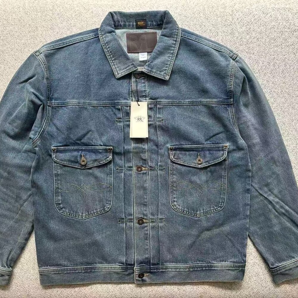 Polo Ralph Lauren Men's Double RL Denim Cowboy Jacket